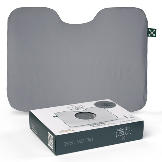 PAGALVĖS UŽVALKALAS SMARTSLEEP SILENCE, PILKAS 
