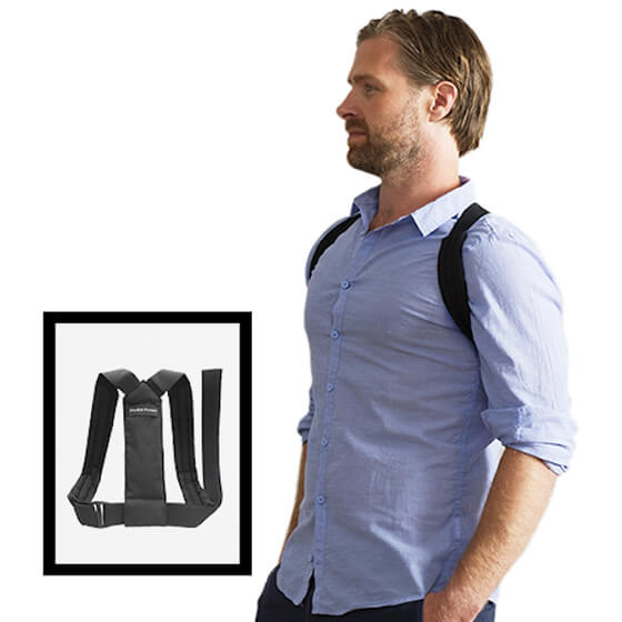 Laikysenos korektorius Flexi, juodas Swedish Posture
