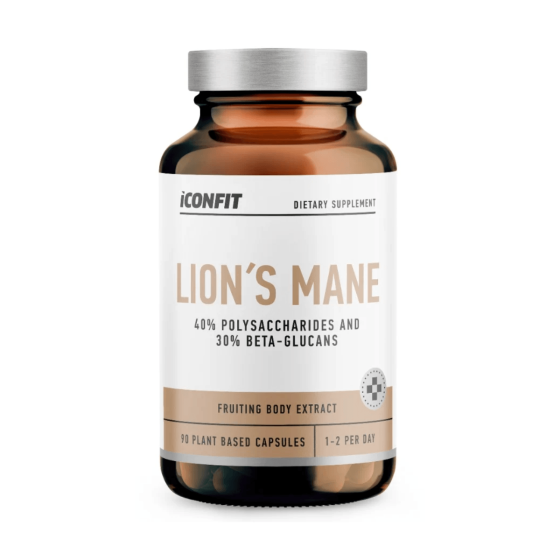 Lion's Mane (Liūto karčiai), 90 kapsulių, Iconfit 