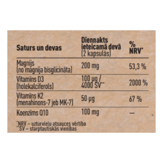 Preimmu® Mag D3K2Q10 30 dienų