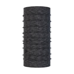 Buff MW Merino Graphite Multi Strip daudzfunkcionāls merino vilnas šalle – attēls uz balta fona.