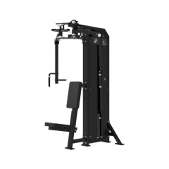 TUNTURI Platinum V-sērijas kombinētais krūšu un plecu trenažieris "Pec Fly/Rear Delt" ar svara bloku.