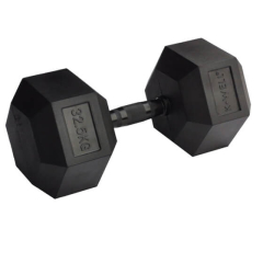Dumbbell KWell HEX GUMINIS DUMBLAS, 1 vnt.