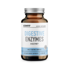 ICONFIT gremošanas enzīmi 60 kapsulas ar DigeZyme un bromelaīnu gremošanas atbalstam