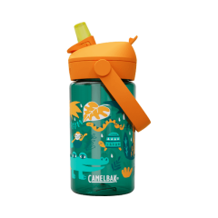 Krāsaina Camelbak Thrive Flip Straw bērnu pudele ar džungļu dzīvniekiem, 0.4L.
