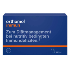 Orthomol Immun – Uztura bagātinātājs imūnsistēmas stiprināšanai ar būtiskiem vitamīniem, mikroelementiem un antioksidantiem ikdienas devās.