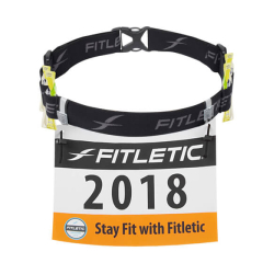 Sacensību josta skriešanai ar enerģijas gēlu cilpām Fitletic Race II