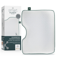 Ergonomisks spilvens SMARTSLEEP Silence ar S formu un atmiņas putām
