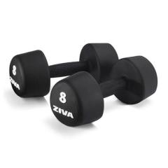 Dumbbell ZIVA URETHANE FUNKCINIS TRIBELIS STUDIO DUMBBELLS, 1-10 kg rinkinys