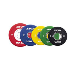 Svorio disko rinkinys ZIVA RUBBER FRACTIONAL DISC SET