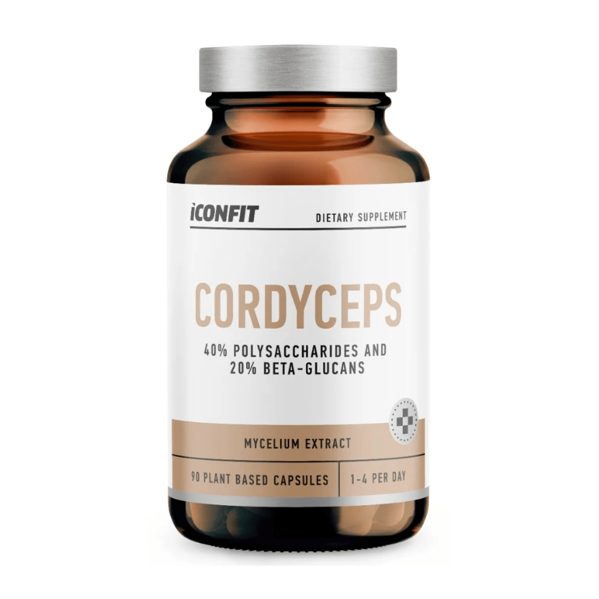 Cordyceps (Kordicepsas), 90 kapsulių, Iconfit  