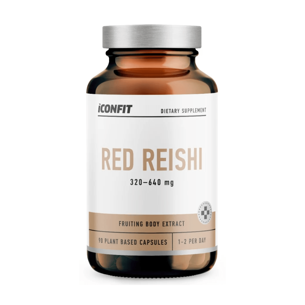 Red Reishi (Raudonasis reiši), 90 kapsulių, Iconfit   